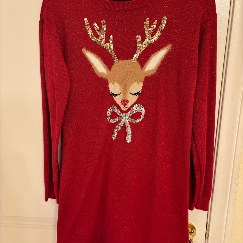 Girls Christmas Sweater dress